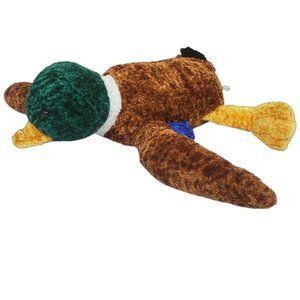 Six Flags Mallard Duck Plush Stuffed Animal Green